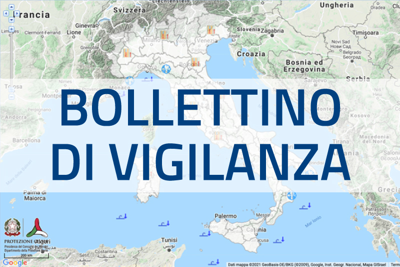 Anteprima mappa bollettino vigilanza